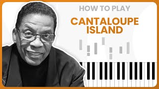 How To Play Cantaloupe Island By Herbie Hancock On Piano  Piano Tutorial Part 1 [upl. by Aihsekat]