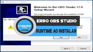 Consertar erro ao instalar OBS studio vcredistx64vcredistx86 Windows 7 8 e 10 [upl. by Wayolle]