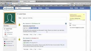 Edmodo Student Tutorial [upl. by Sculley]