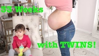 33 Weeks Pregnant with TWINS  itsMommysLife [upl. by Amandy]