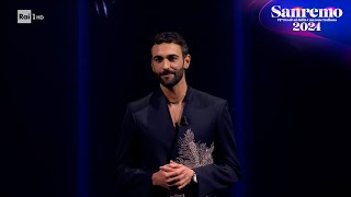 Sanremo 2024  La dedica di Marco Mengoni a Sanremo [upl. by Oiramej]