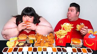 Massive McDonalds Feast With Hungry Fat Chick • MUKBANG [upl. by Haek]