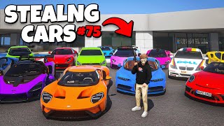 I Stole 75 Cars in GTA 5 RP [upl. by Suoirred22]