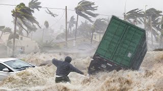 Everything was destroyed in 2 minutes Mass evacuation cyclone Gamane in Madagascar [upl. by Yasu739]