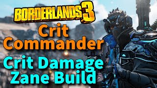 Borderlands 3  The BEST Crit Zane Build  Crit Commander  2024 Mayhem 11  Save File [upl. by Julis]