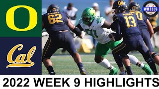 8 Oregon vs California Highlights  College Football Week 9  2022 College Football Highlights [upl. by Toulon]