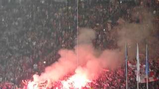 Hertha BSC  Bayern München  Pyroaktionen der Gästefans [upl. by Lennor583]