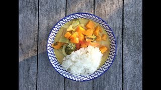 GELBES THAI CURRY MIT KÜRBIS  VEGAN [upl. by Tarabar184]