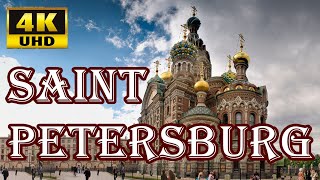 Exploring Saint Petersburg  4K Virtual Walking Tour through Russias Cultural Center  Part 1 [upl. by Banna327]