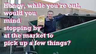 Honey while youre out would you mind picking up a few things at the STORE DUMPSTER DIVING AT ALDI [upl. by Haduhey]