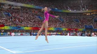 Nastia Liukin Floor AA HD 2008 Beijing Olympics [upl. by Claresta]