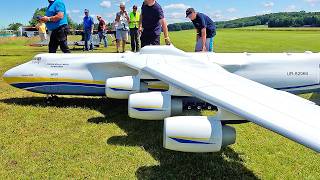 94KG GIANT ANTONOV AN225 TURBINE RC SCALE MODEL AIRPLANE FLIGHT DEMONSTRATION [upl. by Nwavahs]