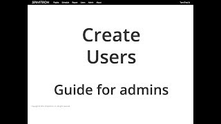 Create Users [upl. by Tiphani]