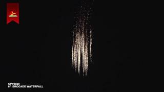 6 Inch Firework Shell  Brocade Waterfall Effect [upl. by Oler]