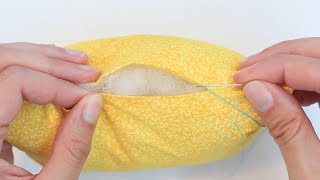 Sewing Skill Builder SLIP STITCH INVISIBLE STITCH LADDER STITCH How to sew tutorial Hand sewing [upl. by Aimal]