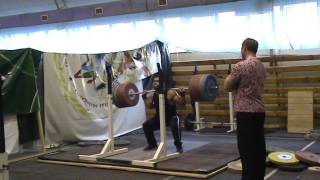 Weightlifting Vasiliy Polovnikov amp Vladimir Safonov squat 240kg x 3 04\2014 [upl. by Elreath]