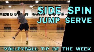 Side Spin Jump Serve  Volleyball Tip Of The Week 11 [upl. by Bonny]