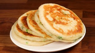 The easiest way to make the tastiest scallion pancakes so soft and delicious [upl. by Aihtnis]