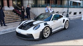 F1 Driver Nico Hülkenberg driving his New GT3 RS  Supercars Monaco 2024 [upl. by Onitsirc271]