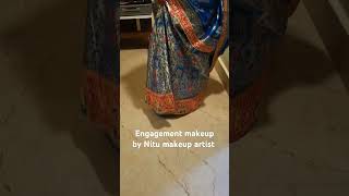 Engagement makeup by Nitu makeup artist wedding makeupartist weddingmakeup professionalmakeup [upl. by Godber867]