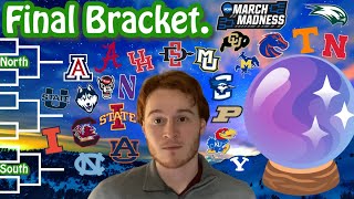 REALISTIC March Madness 2024 FINAL Bracket Full Predictions [upl. by Quickman]