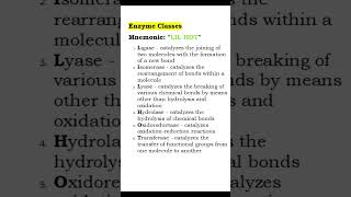 Mastering Enzyme Classification Fun and Easy Mnemonics usmle biochemistry [upl. by Pizor]