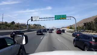 BigRigTravels LIVE Perris to Hesperia California Interstate 215 amp 15 NorthApril 8 2018 [upl. by Guglielma]