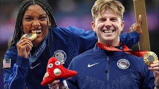 Hunter Woodhall watched his wife become Olympic champion in Paris Now he’s a Paralympic [upl. by Annmaria]