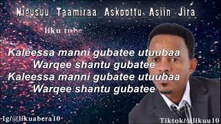 Askoottu Asiin Jira Nigusuu Taamiraat HD lyrics video 2012 best Ethiopian Oromo music [upl. by Badr]