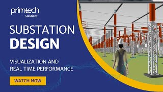 Substation design visualization and real time performance  big substation model [upl. by Eimot839]