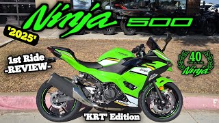 2025 Kawasaki Ninja 500 1st Ride amp Review  KRT Edition [upl. by Ainyt929]