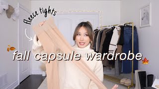 FALL WINTER ESSENTIALS to stay warm and cozy  CAPSULE WARDROBE [upl. by Danika310]