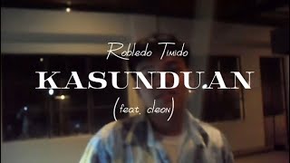 Robledo Timido  Kasunduan feat cleon Official Lyric Visualizer [upl. by Rollin]