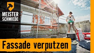 Fassade verputzen  HORNBACH Meisterschmiede [upl. by Bussy]