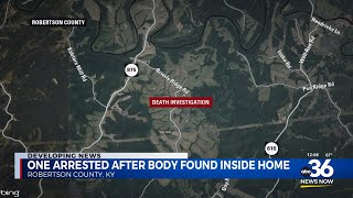 One arrested after body found inside Robertson County home [upl. by Bej]