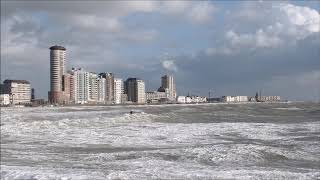 vlissingen storm 11 februari 2020 [upl. by Nayra]