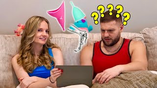 QUIZZING MY BOYFRIEND ON FEMALE PRODUCTS 🤣 [upl. by Garret403]