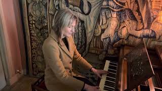 Kate Garner playing piano at Canons Ashby National Trust [upl. by Allerus]