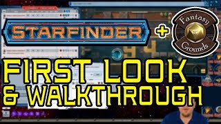 Starfinder on Fantasy Grounds First Look  Walkthrough and Review [upl. by Sussman]