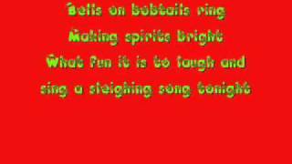 Glee Cast  Jingle Bells Lyricswmv [upl. by Eirtemed]