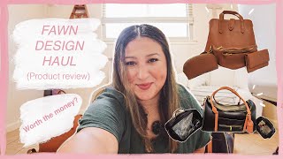 FAWN DESIGN HAUL AND PRODUCT REVIEW  The Weekender  The Fawny Pack  The Satchel Diaper Bag  More [upl. by Aminta420]