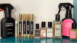 LUSH Limited Edition Discontinued Perfumes Body Sprays What Would Love Do 29 High Street I’m Home [upl. by Reseda]