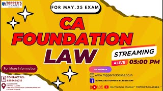 CA FOUNDATION  LAW [upl. by Alle]