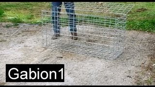 How to assemble a gabion basket in 4 minutes [upl. by Adleremse963]