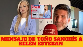 🚨 Que ha LANZADO TOÑO SANCHÍS A BELÉN ESTEBAN [upl. by Hanima197]