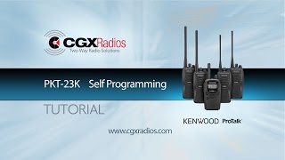 Kenwood ProTalk PKT 23K Self Programming [upl. by Hodosh374]