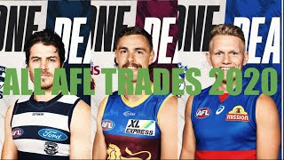 ALL AFL TRADES 2020 [upl. by Nnahtur863]