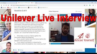 Unilever interview  Unilever Live interview  Unilever Online Interview  Unilever assessments [upl. by Vokay365]