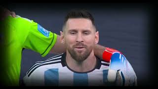 MESSI CANTANDO el himno argentino FINAL MUNDIAL QATAR 2022 Argentina  Francia [upl. by Ilbert]