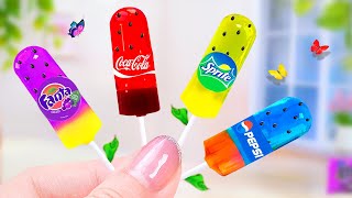 COCA COLA FANTA or SPRITE Jelly Fruit 🍍 Miniature Rainbow Jelly Candy Recipe 🌈 Yummy Little Cakes [upl. by Snehpets]